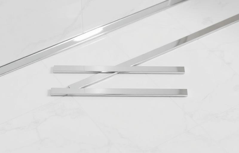 Chrome tile trim